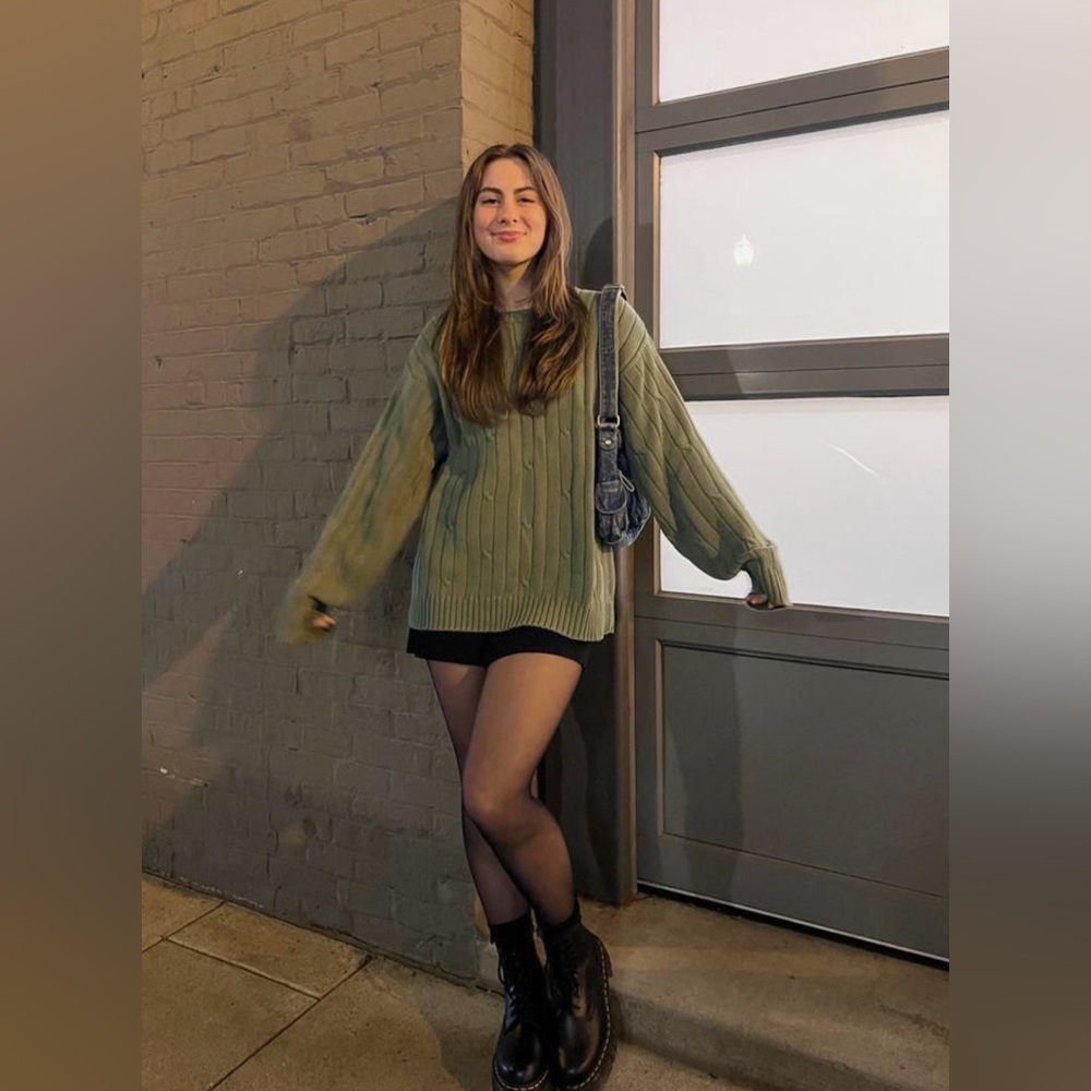 GAP Olive Green Crew Neck Sweater